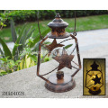 New-Outdoor Candle Metal Lantern Solar Powered Light Garden Yard Lamp
